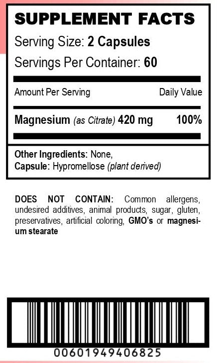 Bariatric Vitamins: Magnesium Citrate Capsules